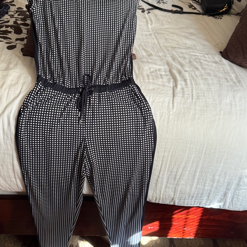 Black and White Polka Dot Jumpsuit